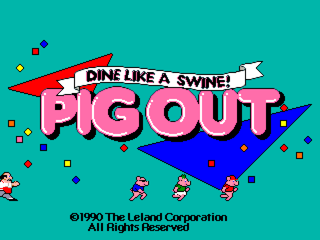 Pig Out: Dine Like a Swine! (set 2) Title Screen